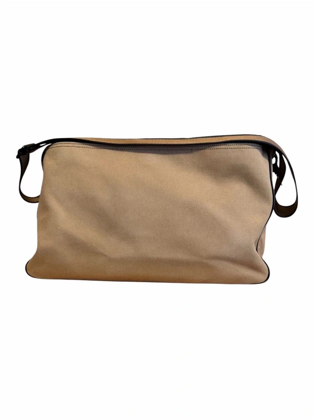 Coach Canvas & Black Leather Messenger Bag, Briefcase Laptop Crossbody